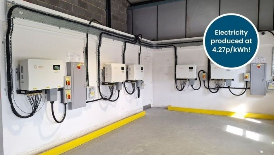 Solis Powers Sustainability for JJ Food Service Limited in Newcastle