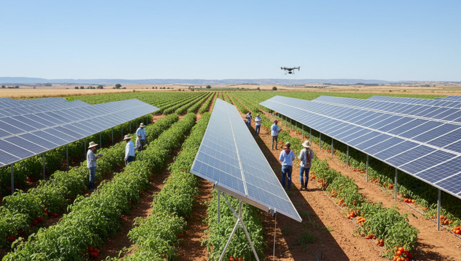 Agrivoltaics Slash Tomato Water Consumption By Half