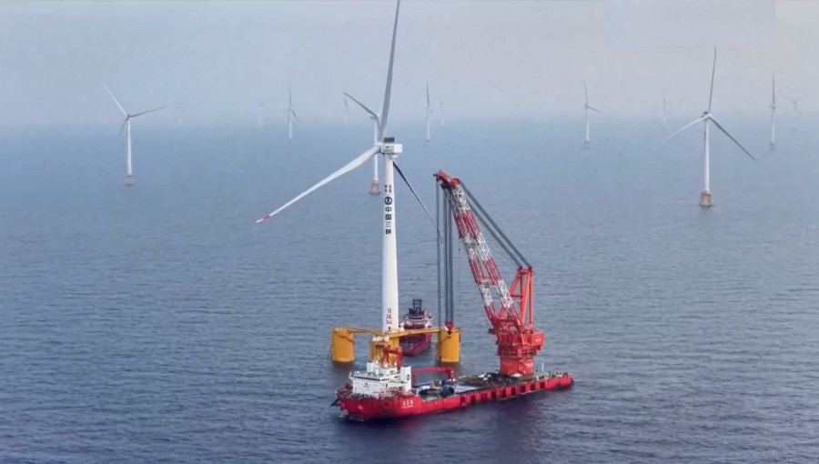 China Installs World Largest Floating Offshore Wind Turbine