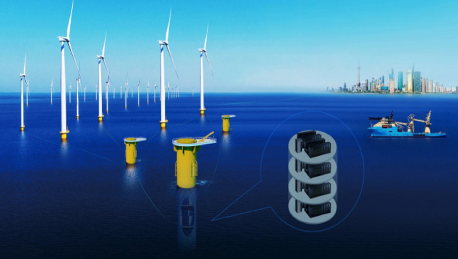 China Launches World's First Wind-Powered Underwater Data Center