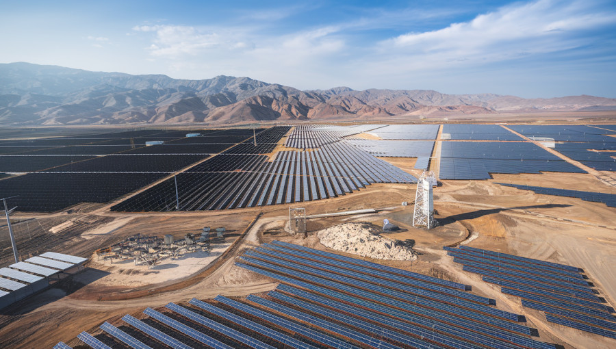 China Unveils World's Largest Hybrid Solar Facility in Xinjiang