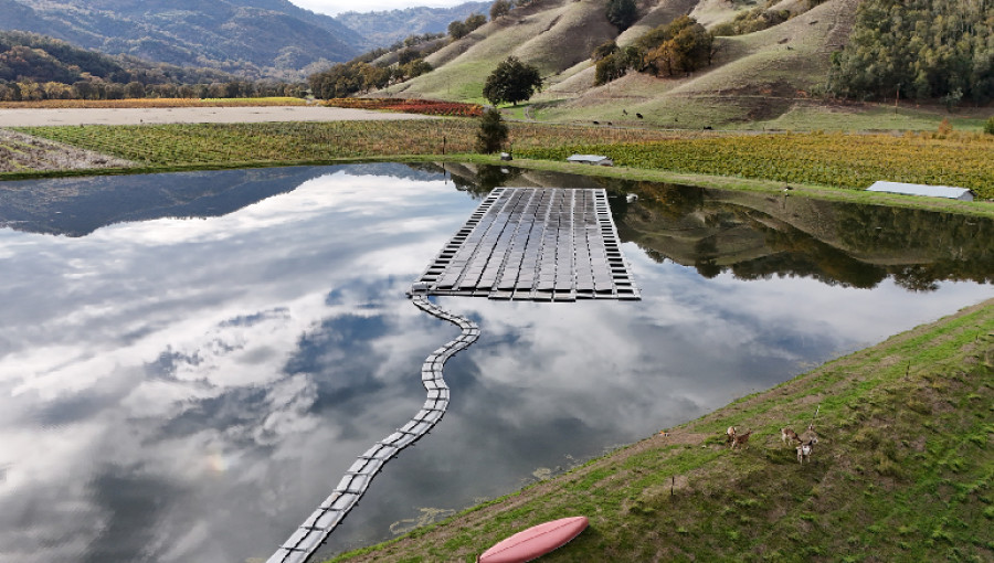 Floating Solar Powers Vineyard To Energy Independence
