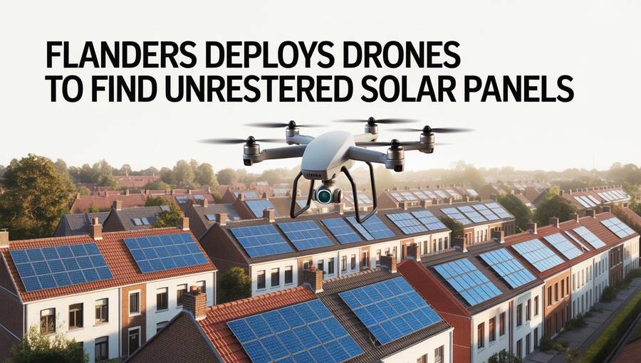 Flanders Deploys Drones To Find Unregistered Solar Panels