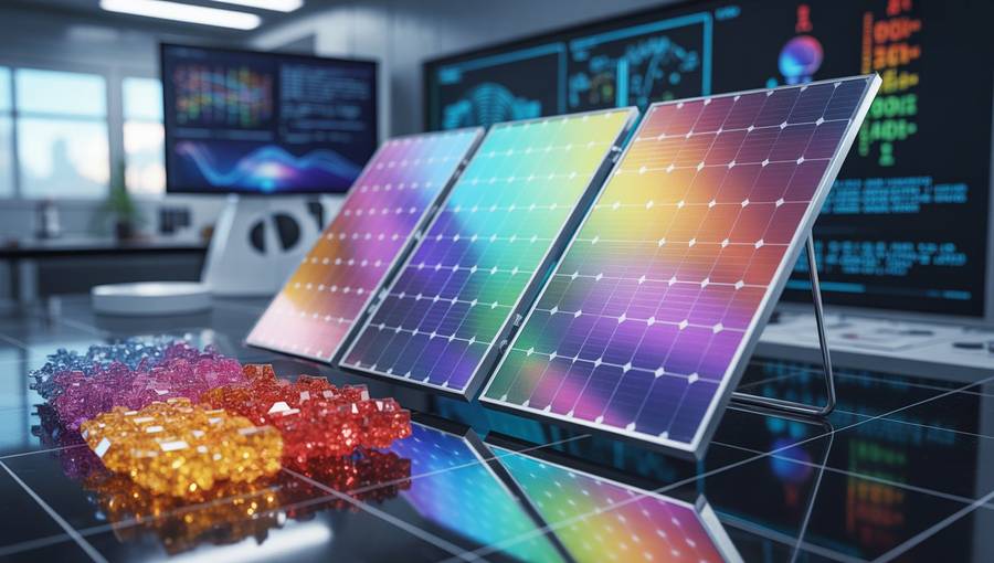 AI Creates Efficient Full Color Perovskite Solar Cells