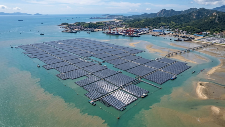 Offshore Floating Solar Outperforms Land Based Energy Systems