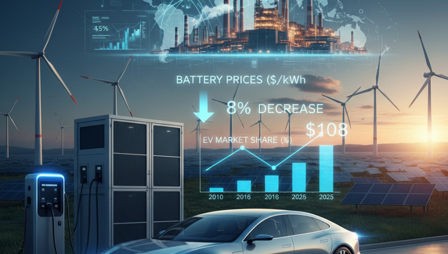 Record Low Battery Prices Fuel Global Energy Transition