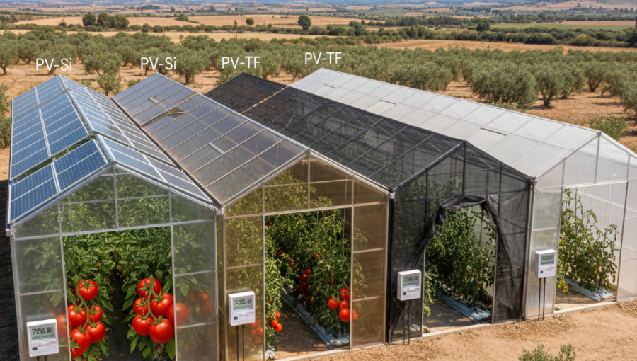 Silicon Solar Modules Boost Tomato Yields And Energy
