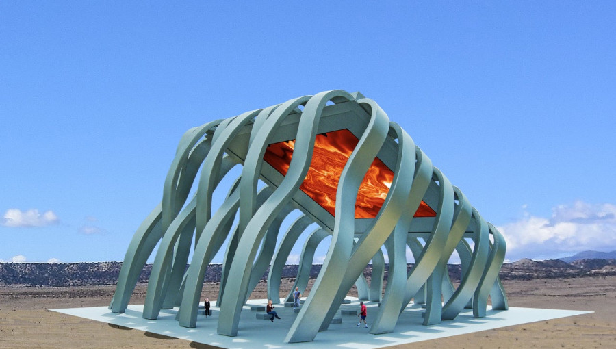 Solar Eclipse Pavilion Transforms Renewable Energy Into Art