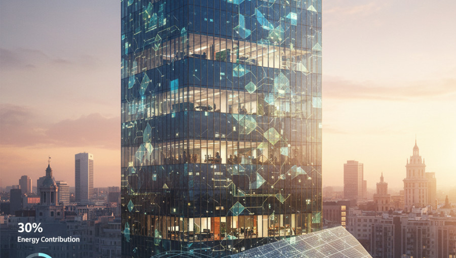 Ultra Thin 2D Solar Cells Could Power Skyscrapers