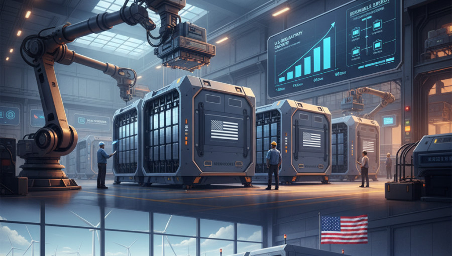 US Grid Battery Manufacturing Reaches Full Self Sufficiency