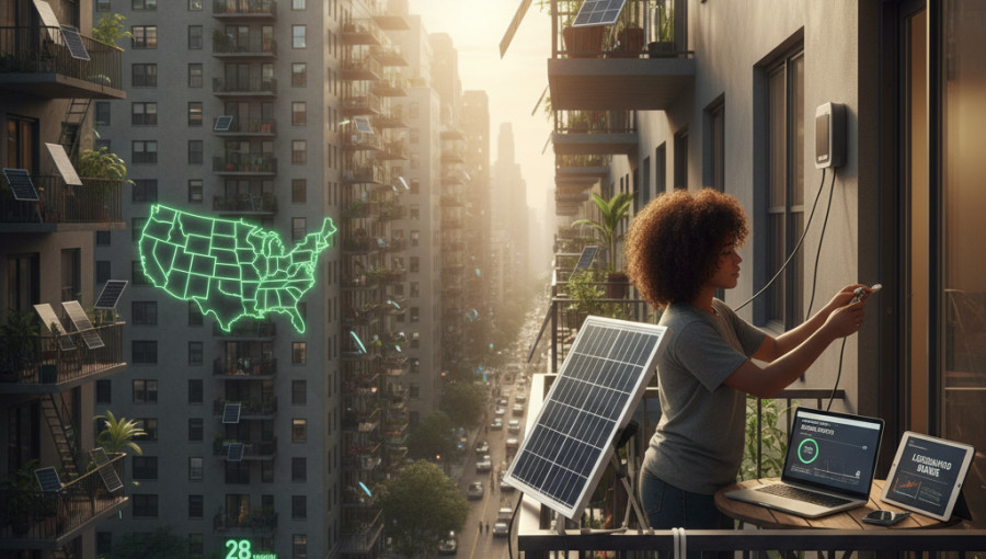 US States Push To Legalize Balcony Solar Power