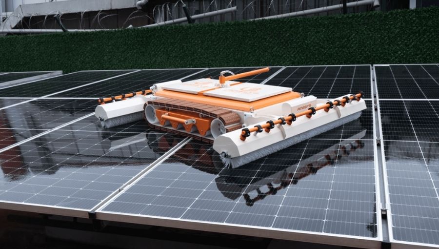 What is a Solar Panel Cleaning Robot?