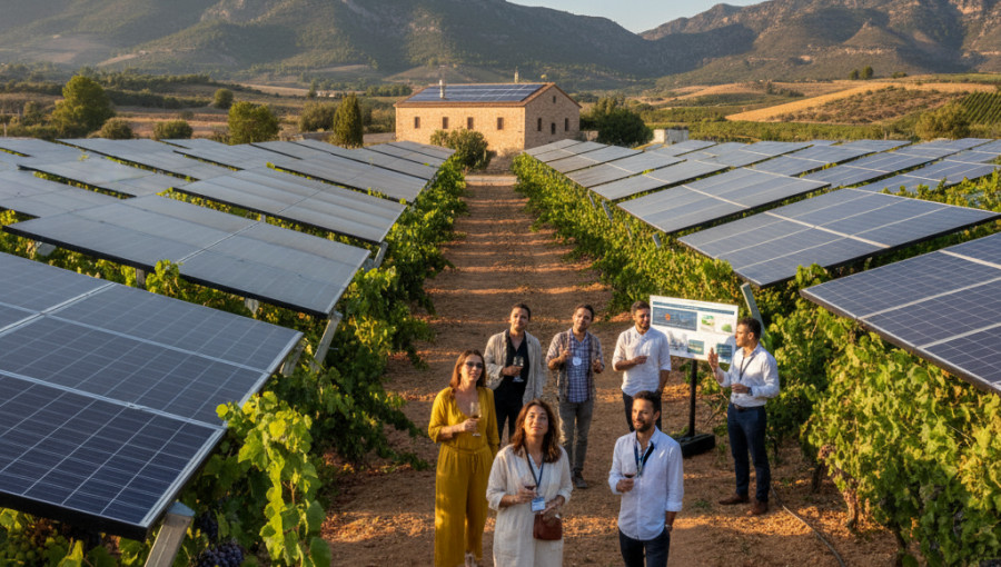 Wine Tourists Support Solar Panels In Spanish Vineyards